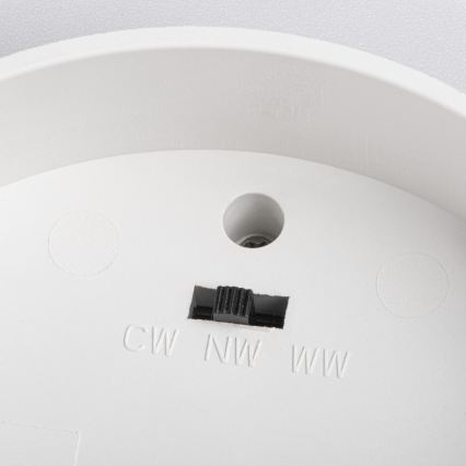 LED-Spot SONOR LED/6W/230V 3000/4000/5700K + LED/1,5W 2200K Ø 9 cm weiß