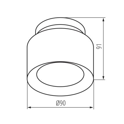 LED-Spot SONOR LED/6W/230V 3000/4000/5700K + LED/1,5W 2200K Ø 9 cm weiß