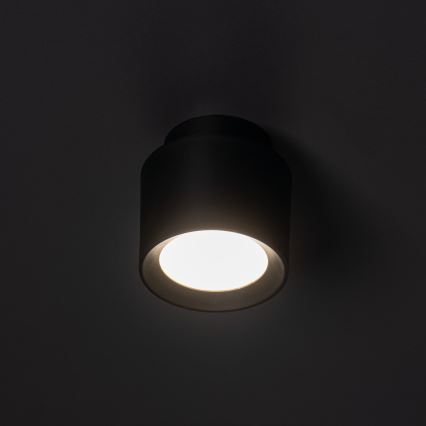 LED-Einbaustrahler SONOR LED/6W/230V 3000/4000/5700K + LED/1,5W 2200K Ø 9 cm schwarz