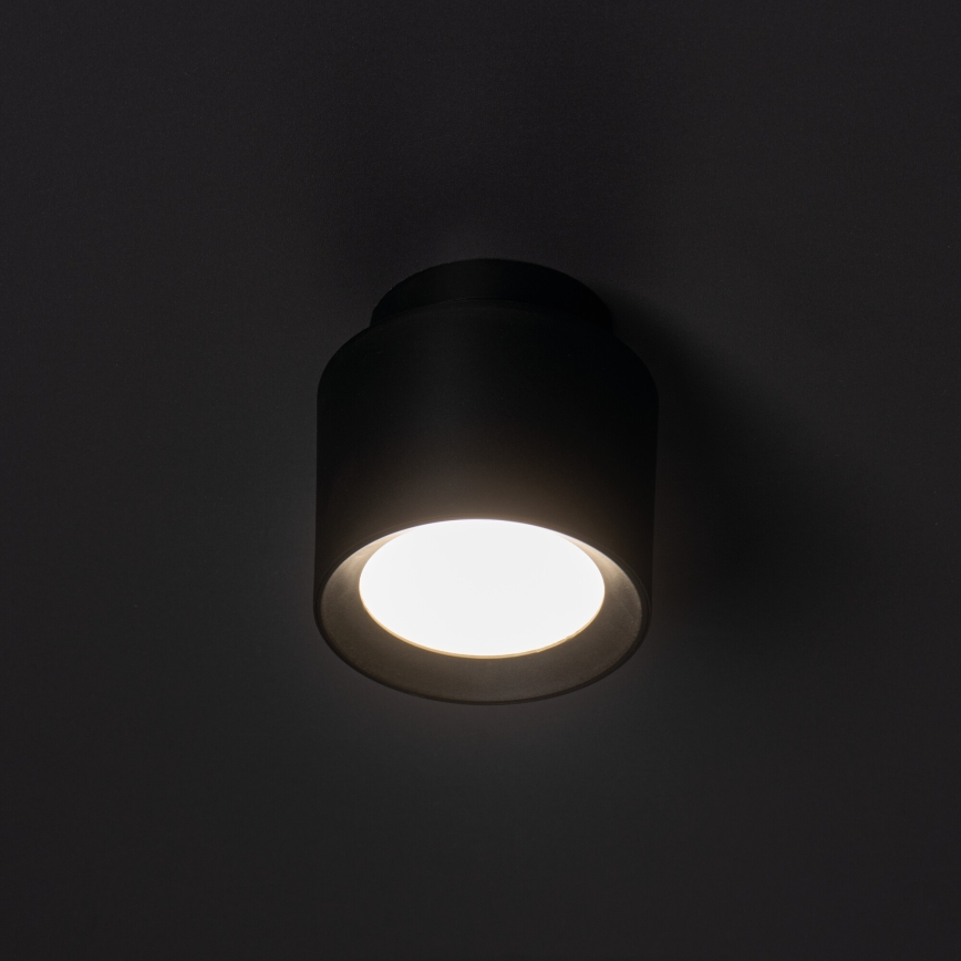 LED-Einbaustrahler SONOR LED/6W/230V 3000/4000/5700K + LED/1,5W 2200K Ø 9 cm schwarz