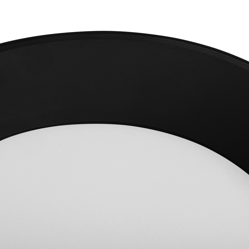 LED-Einbaustrahler SONOR LED/6W/230V 3000/4000/5700K + LED/1,5W 2200K Ø 9 cm schwarz