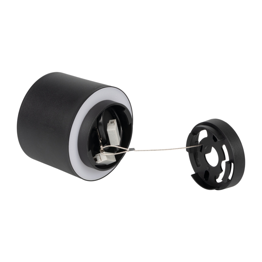 LED-Einbaustrahler SONOR LED/6W/230V 3000/4000/5700K + LED/1,5W 2200K Ø 9 cm schwarz