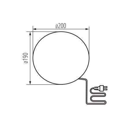 Außenleuchte STONO 1xE27/15W/230V Ø 20 cm IP65