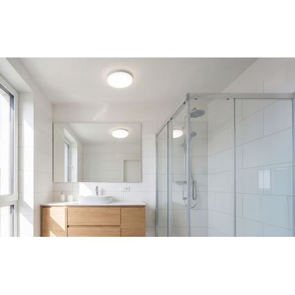 LED-Deckenleuchte mit Bewegungs- und Dämmerungssensor VARSO, LED/22/30W/230V, 3000/4000/6500K, Ø 33 cm, IP54