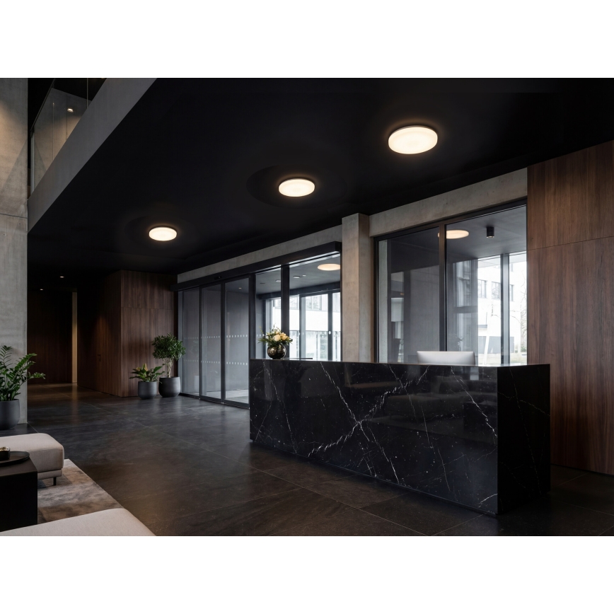 LED-Deckenleuchte mit Bewegungs- und Dämmerungssensor VARSO, LED/22/30W/230V, 3000/4000/6500K, Ø 33 cm, IP54