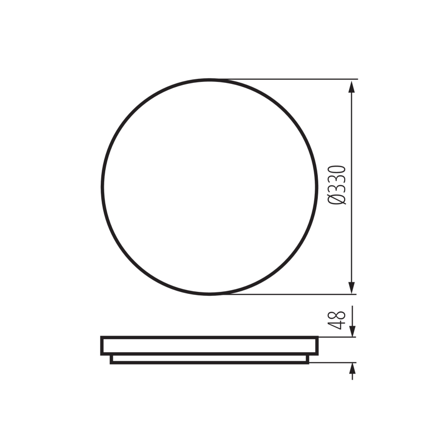LED-Deckenleuchte mit Bewegungs- und Dämmerungssensor VARSO, LED/22/30W/230V, 3000/4000/6500K, Ø 33 cm, IP54