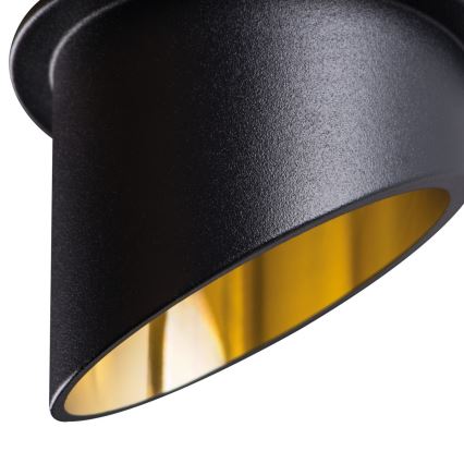 Einbaustrahler SPAG GU10/35W schwarz/golden