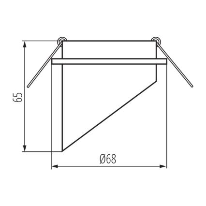 Einbaustrahler SPAG GU10/35W schwarz/golden