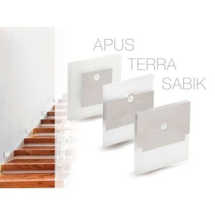 LED Treppenleuchte APUS mit Sensor LED/0,8W/12V 3000K
