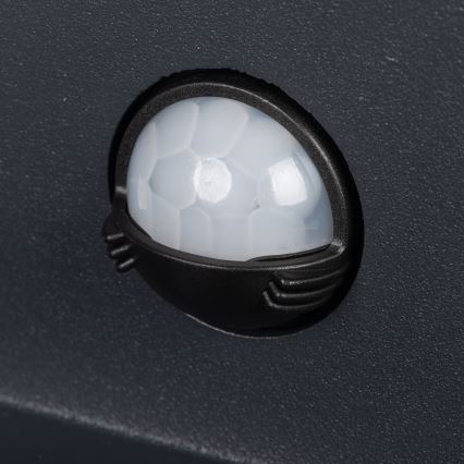 LED-Außenwandleuchte mit Sensor REKA LED/7W/230V IP54, anthrazit, rund