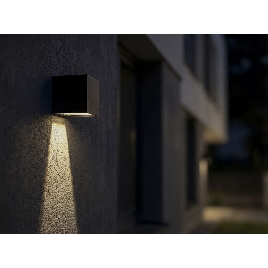 LED-Solar-Wandleuchte mit Sensor REKA LED/3W/3,7V 1800 mAh 3000/4000/6500K IP65 Anthrazit