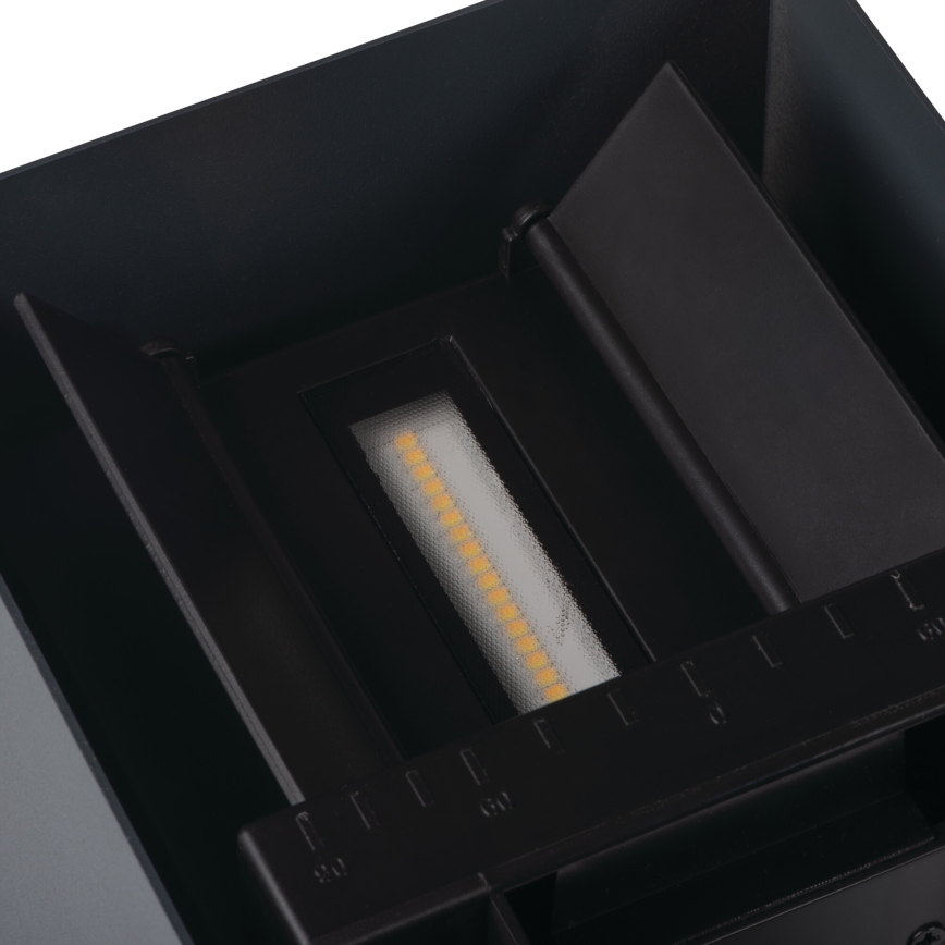 LED-Solar-Wandleuchte mit Sensor REKA LED/3W/3,7V 1800 mAh 3000/4000/6500K IP65 Anthrazit
