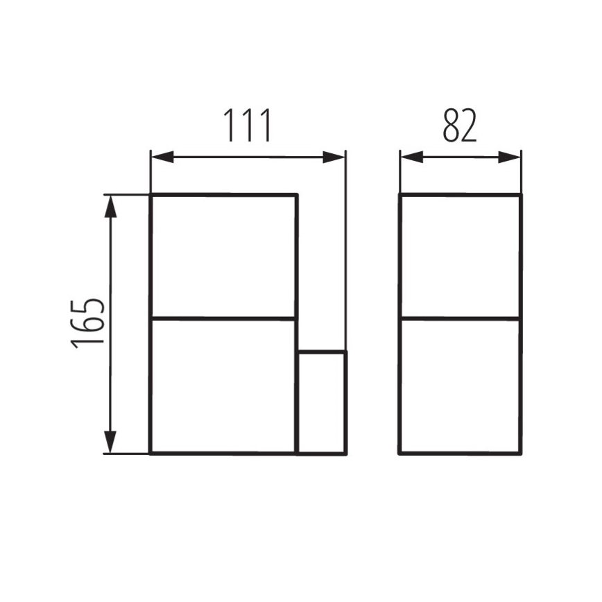 Kanlux 29010 - Außenwandleuchte VADRA 1xE27/11W/230V IP44