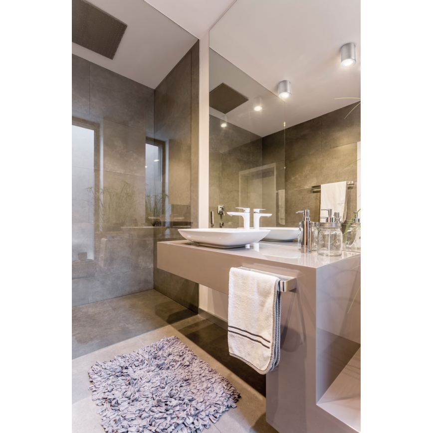 Badezimmerdeckenleuchte SANI 1xGU10/10W/230V IP44 mattchrom