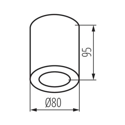 Badezimmerdeckenleuchte SANI 1xGU10/10W/230V IP44 mattchrom