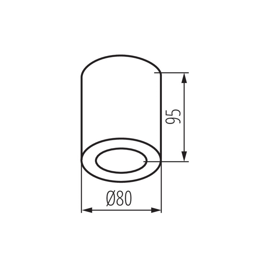 Badezimmerdeckenleuchte SANI 1xGU10/10W/230V IP44 mattchrom