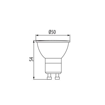 LED-Leuchtmittel GU10/2,7W/230V 4000K