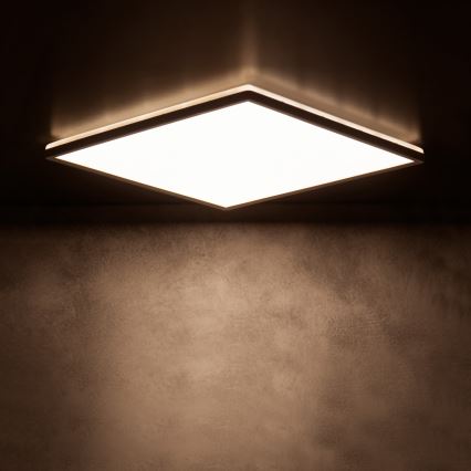 LED Deckenleuchte AZPO LED/22W/230V 3000/4000/6000K 42x42 cm IP54 schwarz