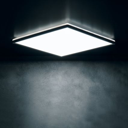 LED Deckenleuchte AZPO LED/22W/230V 3000/4000/6000K 42x42 cm IP54 schwarz