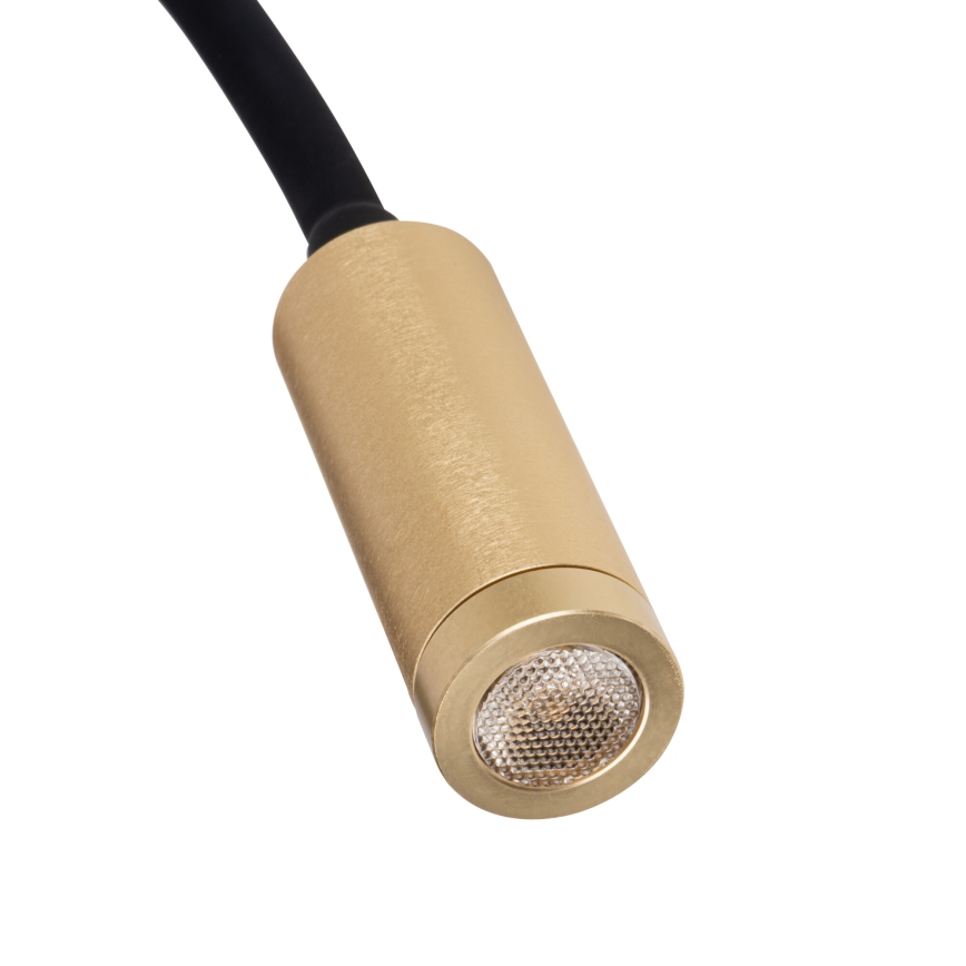 TONIL flexible LED-Leseleuchte, 3,3 W, 230 V, schwarz/gold