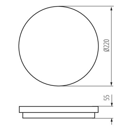 LED-Außendeckenleuchte BENO LED/18W/230V IP54