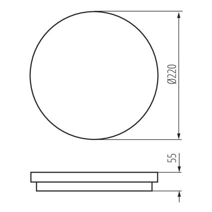 LED-Außenleuchte mit Sensor BENO LED/18W/230V 4000K anthrazit IP54