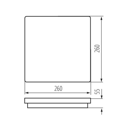 LED Außendeckenleuchte BENO LED/24W/230V IP54 weiß