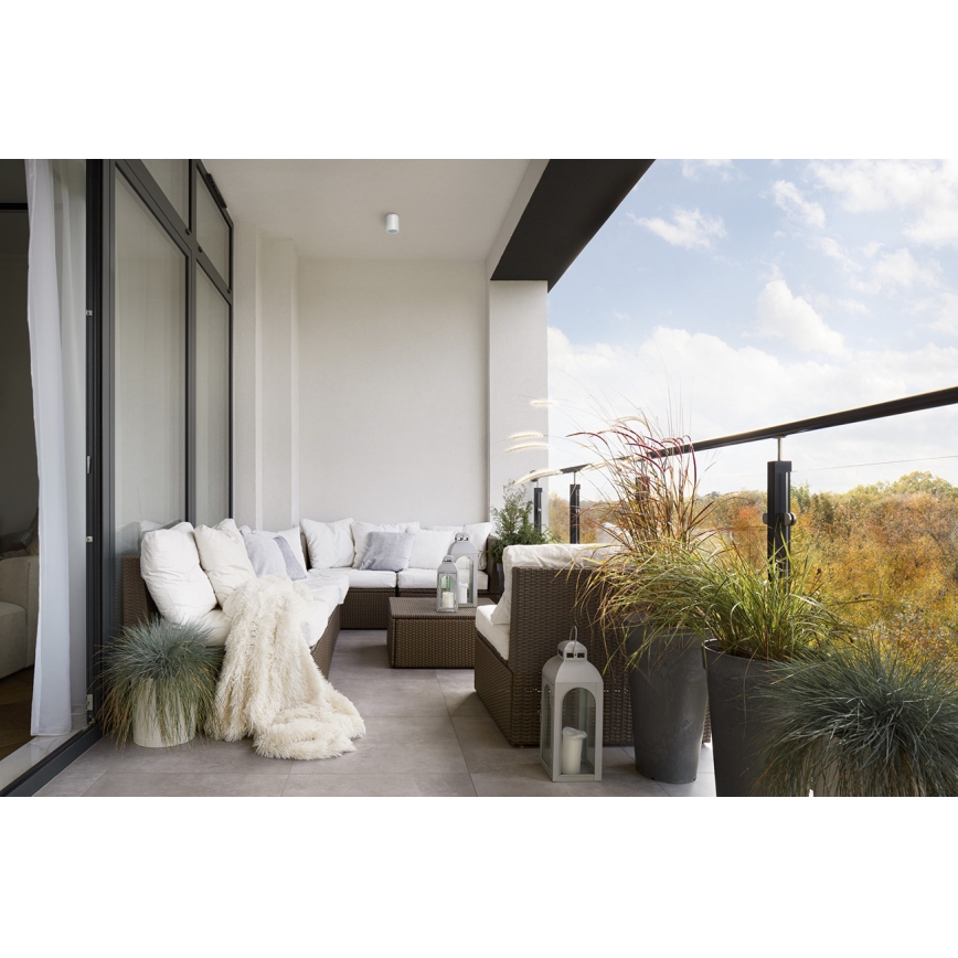 Außenstrahler AQILO 1xGU10/7W/230V IP65 weiß