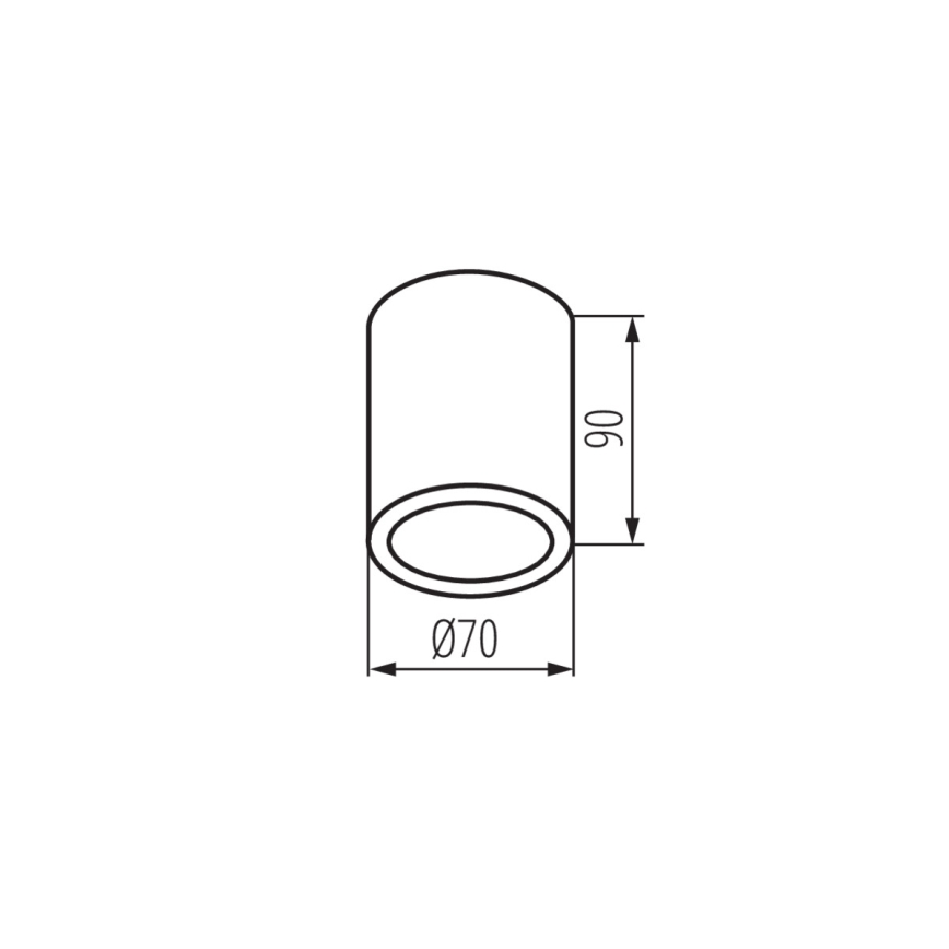 Kanlux 33361 - Auβen-Spotlight AQILO 1xGU10/7W/230V IP65 schwarz
