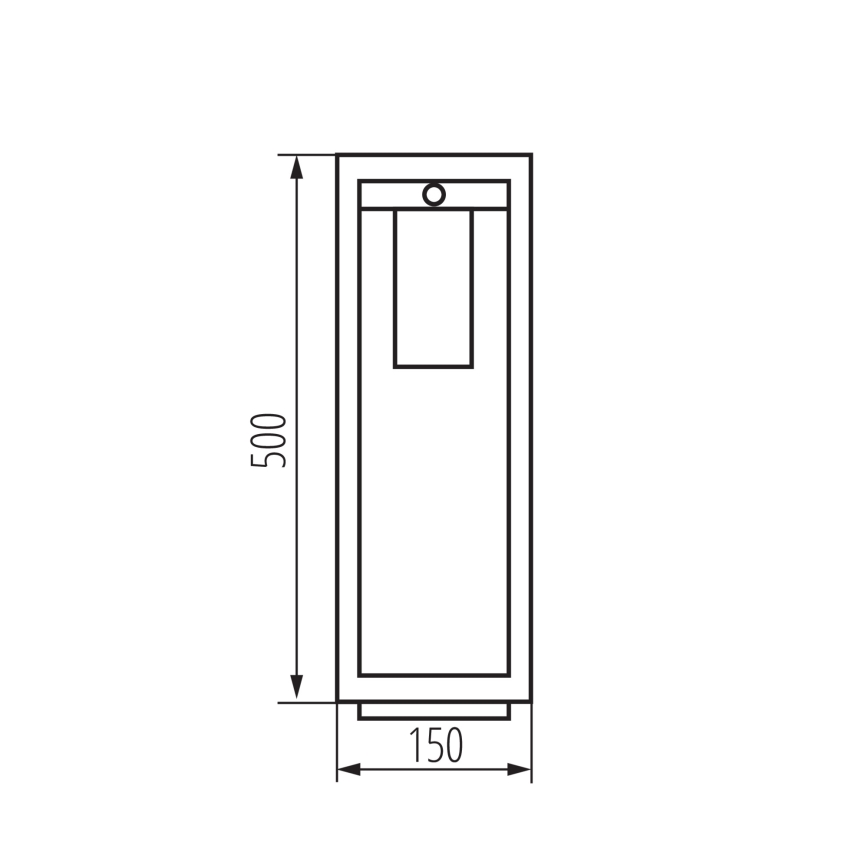 Auβenleuchte mit Sensor VIMO 1xE27/15W/230V 50 cm IP44 kupfern