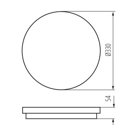 LED-Badezimmerleuchte mit Sensor STIVI LED/36W/230V IP65