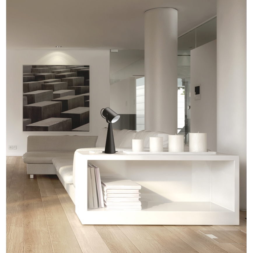 Tischlampe LARATA 1xE27/5W/230V schwarz