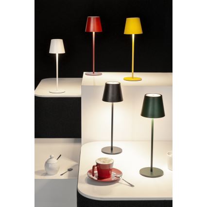 Dimm- und aufladbare LED-Tischleuchte INITA LED/1,2W/1800 mAh IP54 weiß