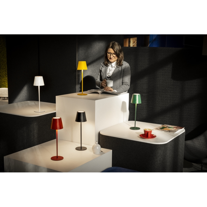 Dimm- und aufladbare LED-Tischleuchte INITA LED/1,2W/1800 mAh IP54 weiß