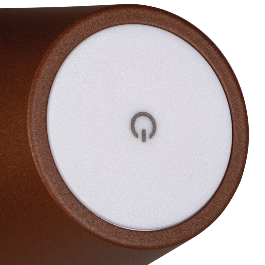 Dimm- und aufladbare LED-Tischleuchte INITA LED/1,2W/1800 mAh IP54 braun