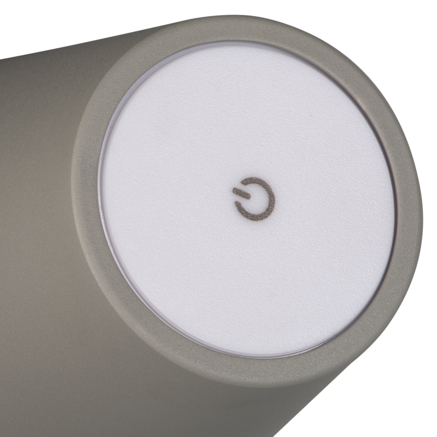 Dimm- und aufladbare LED-Tischleuchte INITA LED/1,2W/1800 mAh IP54 grau