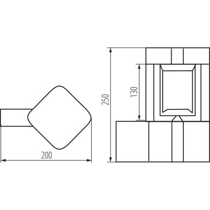 Außenwandleuchte PEVO 1xGX53/11W/230V IP44 Anthrazit