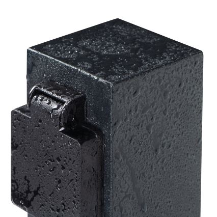 Outdoor-Steckdosensäule NASTO 2Z Type E 230V IP44 anthrazit