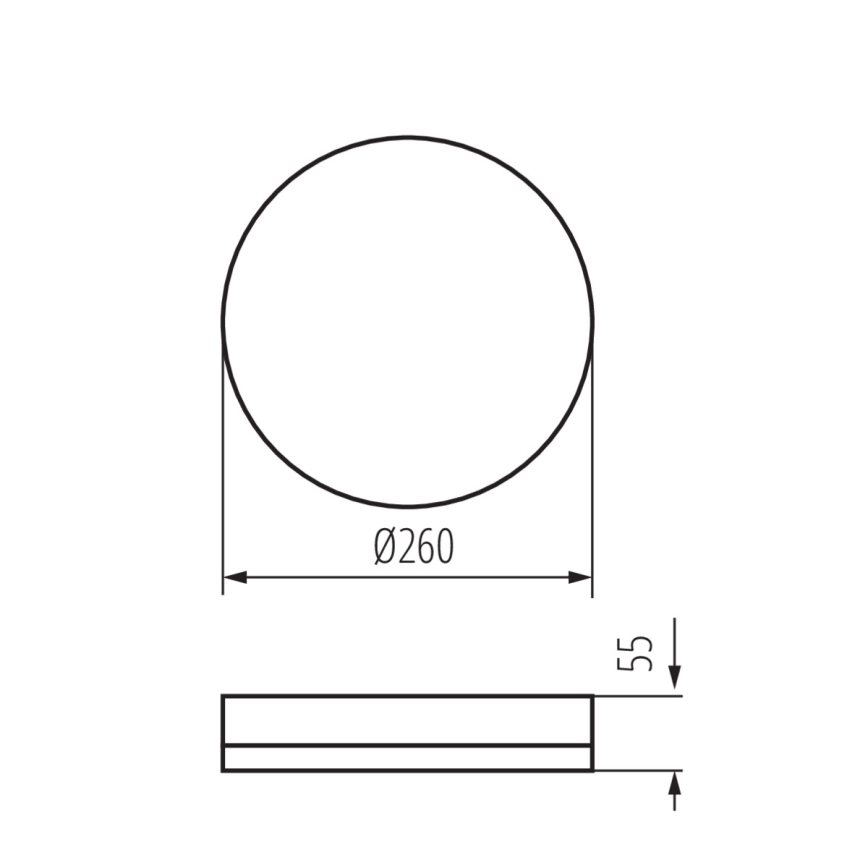 LED-Hochleistungs-Deckenleuchte mit Bewegungssensor IPER LED/26W/230V IK10 IP65 rund weiß