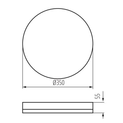 LED-Hochleistungs-Deckenleuchte mit Bewegungssensor IPER LED/35W/230V IK10 IP65 rund weiß