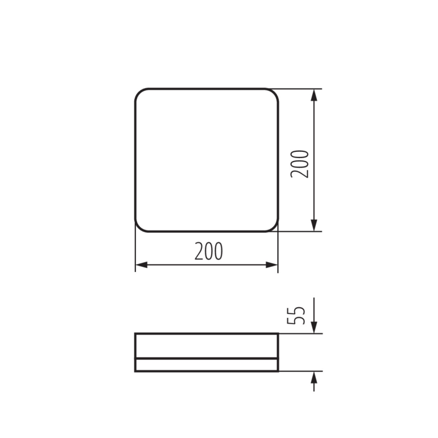 LED-Hochleistungs-Deckenleuchte mit Bewegungssensor IPER LED/19W/230V IK10 IP65 eckig weiß