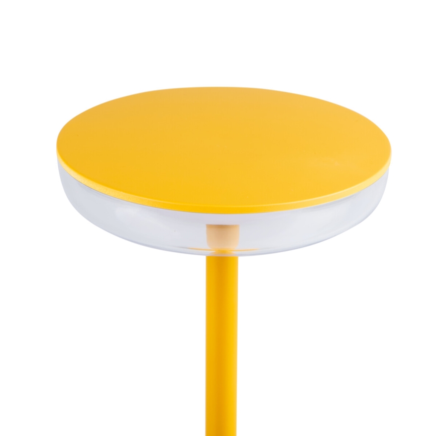 Dimmbare, wiederaufladbare LED-Lampe FLUXY LED/1,7W/1800 mAh IP44 gelb