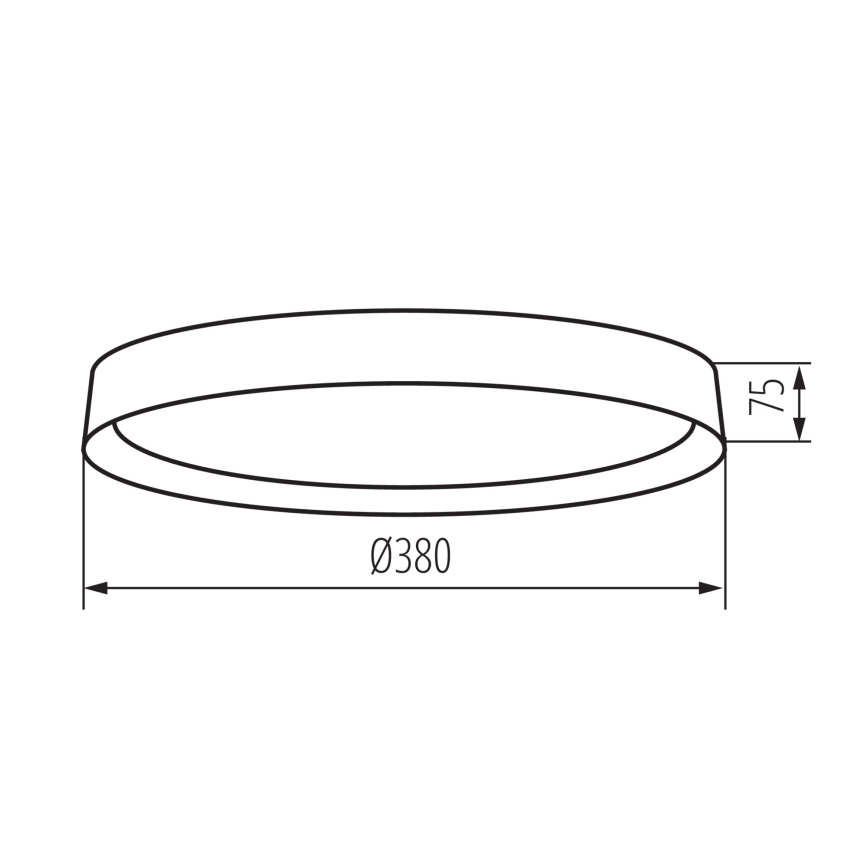 LED-Deckenleuchte SOLN LED/17,5W/230V d 38 cm weiß/golden