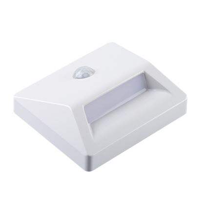 LED-Einbauleuchte IRS mit Bewegungs- und Dämmerungssensor LED/0,3W/3xAAA IP54 weiß