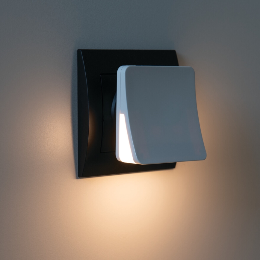 LED-Orientierungsleuchte mit Dämmerungssensor zum Einstecken in die Steckdose HOFI LED/0,28W/230V weiß