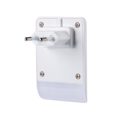LED-Orientierungslicht mit Dämmerungssensor zum Einstecken in die Steckdose ORISA LED/0,28W/230V weiß