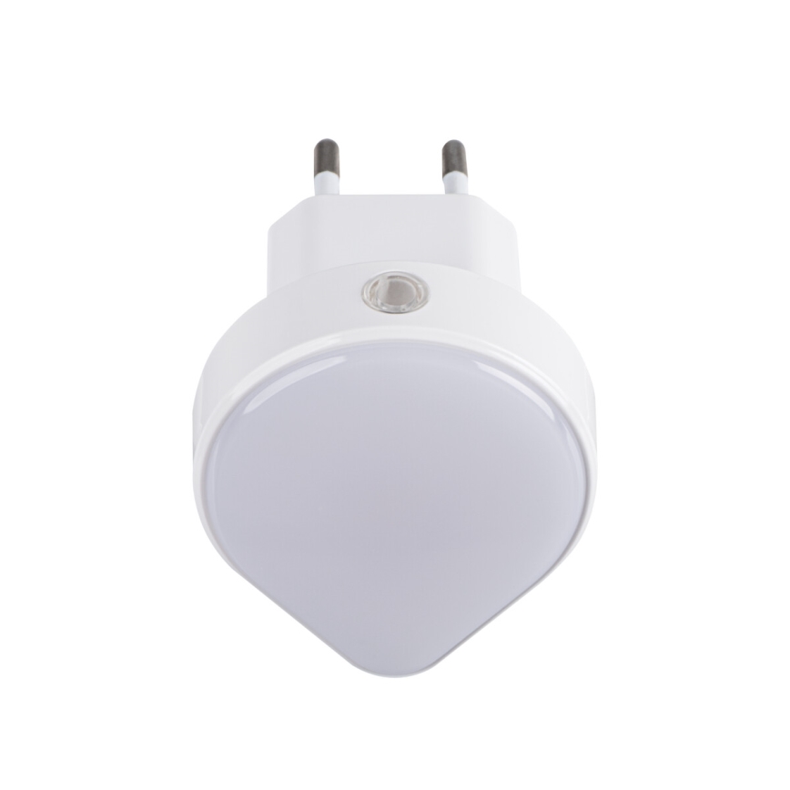Dimmbares LED-Orientierungslicht mit Dämmerungssensor für die Steckdose ULOV LED/0,5W/230V weiß