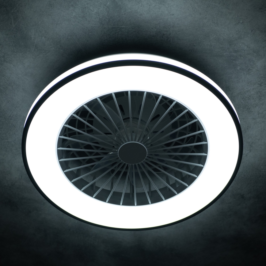 LED Dimmbares Deckenleuchte mit Ventilator PLAVE LED/48W/230V 3000/4000/6500K + Fernbedienung