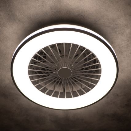 LED Dimmbares Deckenleuchte mit Ventilator PLAVE LED/48W/230V 3000/4000/6500K + Fernbedienung