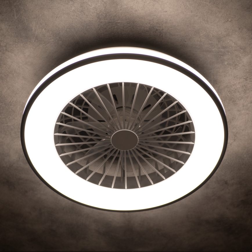 LED Dimmbares Deckenleuchte mit Ventilator PLAVE LED/48W/230V 3000/4000/6500K + Fernbedienung